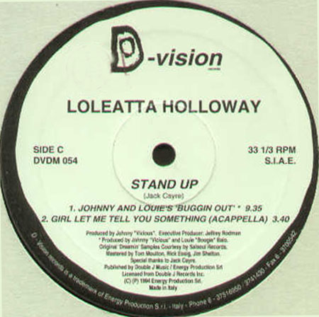 LOLEATTA HOLLOWAY - Stand Up  (Only side C/D)