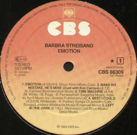 BARBRA STREISAND - Emotion