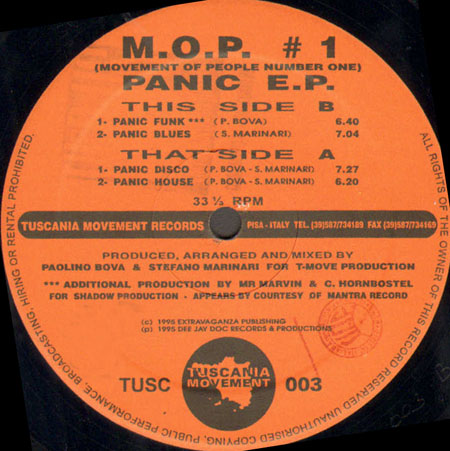M.O.P. - Movement Of People Number One Panic EP