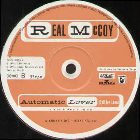 REAL MCCOY - Automatic Lover (Call For Love)