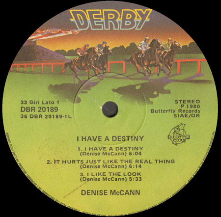 DENISE MCCANN - I Have A Destiny