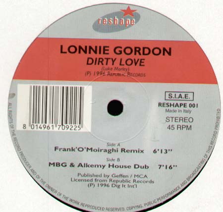 LONNIE GORDON - Dirty Love (Franco Moiraghi, Mbg Rmxs)