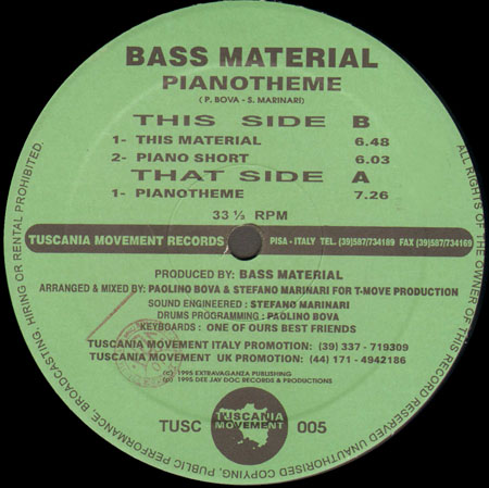 BASS MATERIAL - Pianotheme / This Material