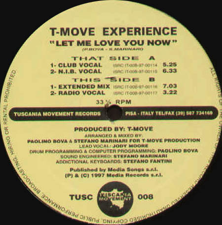 T-MOVE EXPERIENCE - Let Me Love You Now