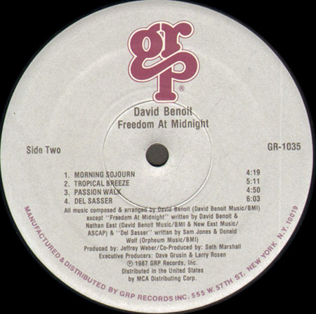 DAVID BENOIT - Freedom At Midnight