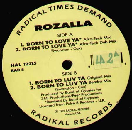 ROZALLA  - Born To Love  Ya