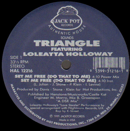 TRIANGLE - Set Me Free (Do That To Me), FEAT. LOLEATTA HOLLOWAY