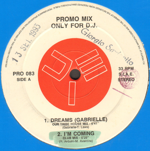 VARIOUS (GABRIELLE / PAGANY / NEON LIGHT FEAT. AFRICAN POWER / MICHELLE GAYLE) - Promo Mix 83 (Dreams / I'm Coming / Zi-Pompa Pompa / Looking Up)