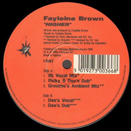 FAYLEINE BROWN - Higher (Ricky Montanari rmx)