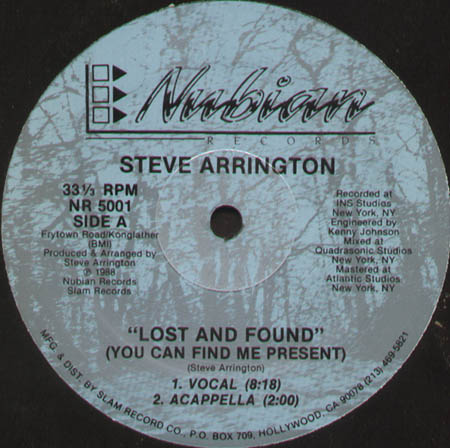 STEVE ARRINGTON - Lost And Found (You Can Find Me Present)