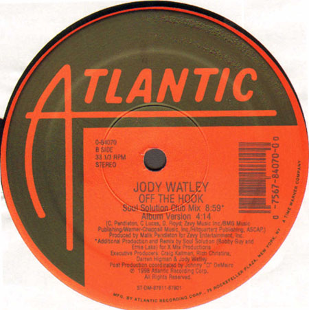 JODY WATLEY - Off The Hook (MAW, Soul Solution, KenLou Rmxs)