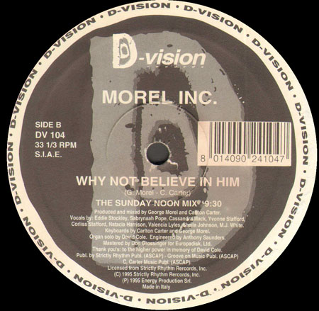 MOREL INC - Why Not Believe In Him