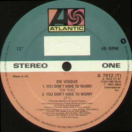 EN VOGUE - You Don't Have To Worry