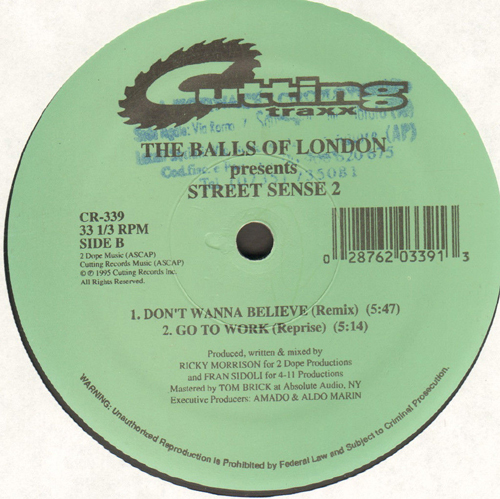 THE BALLS OF LONDON - Don't Wanna Believe