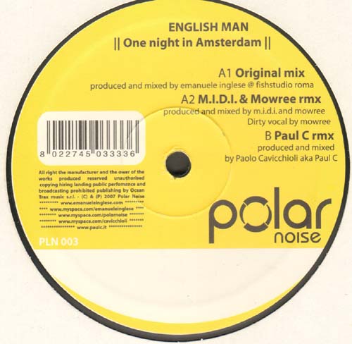 ENGLISH MAN - One Night In Amsterdam