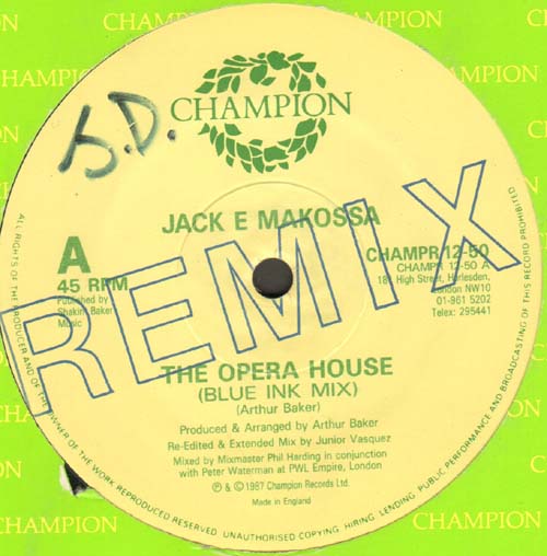 JACK E MAKOSSA - The Opera House (Remix)