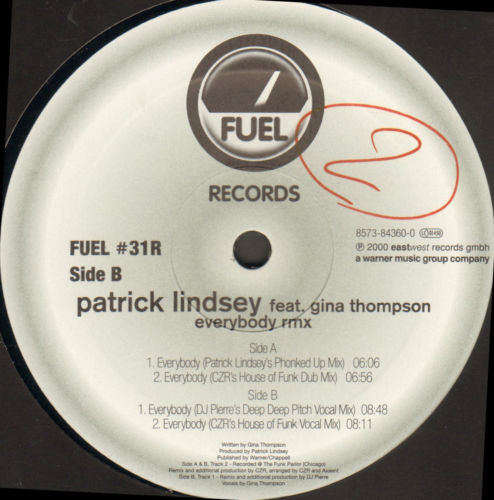 PATRICK LINDSEY - Everybody (Remixes) - Feat  Gina Thompson