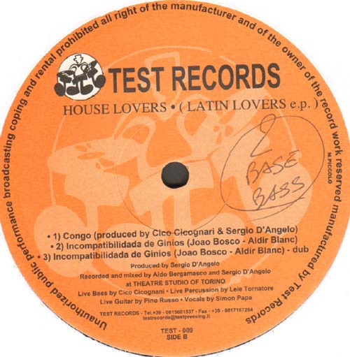 HOUSE LOVERS - Latin Lovers EP