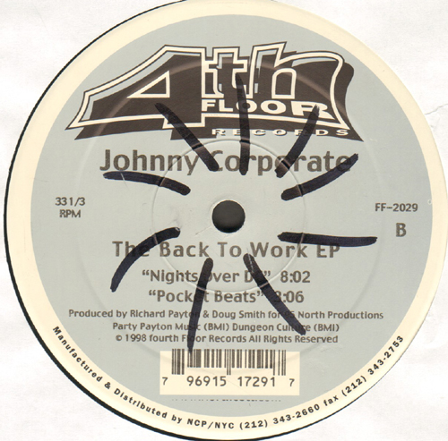 JOHNNY CORPORATE - The Back To Work EP