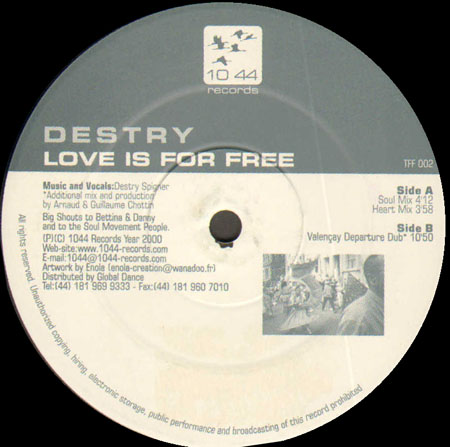 DESTRY - Love Is For Free
