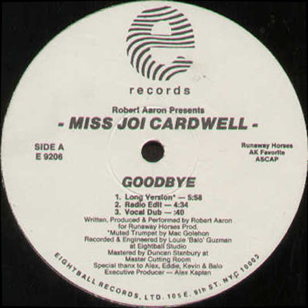 ROBERT AARON - Goodbye - Pres. Miss Joi Cardwell