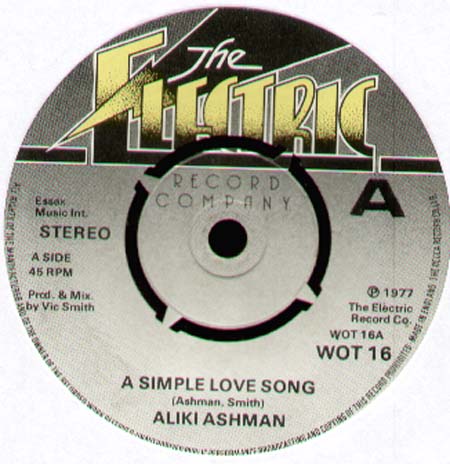 ALIKI ASHMAN - A Simple Love Song / Got To Be You