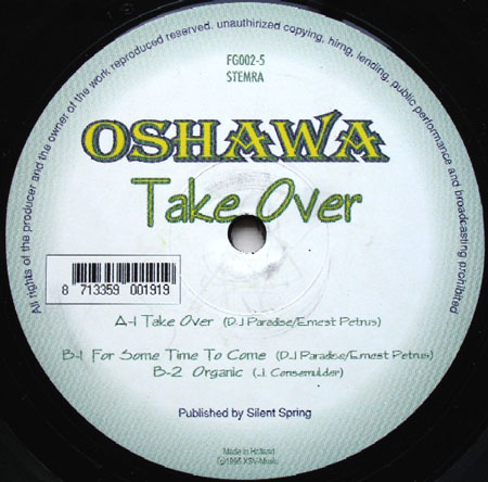 OSHAWA / JOHN CONSEMULDER - Take Over / For Some Time To Come / Organic