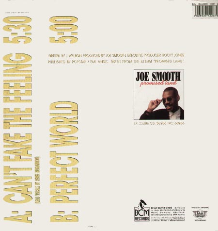 JOE SMOOTH - Can't Fake The Feeling