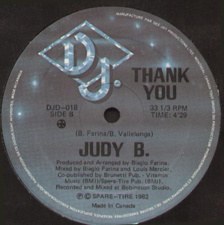 JUDY B - Thank You