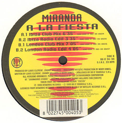 MIRANDA - A La Fiesta