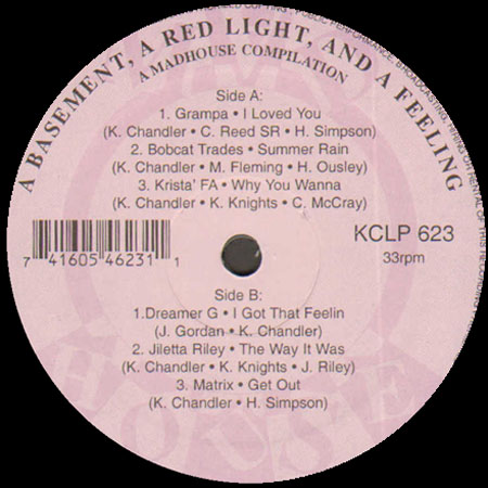 KERRI CHANDLER - A Basement, A Red Light & A Feelin'