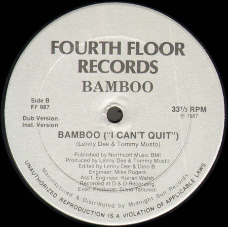 BAMBOO - I Can't Quit