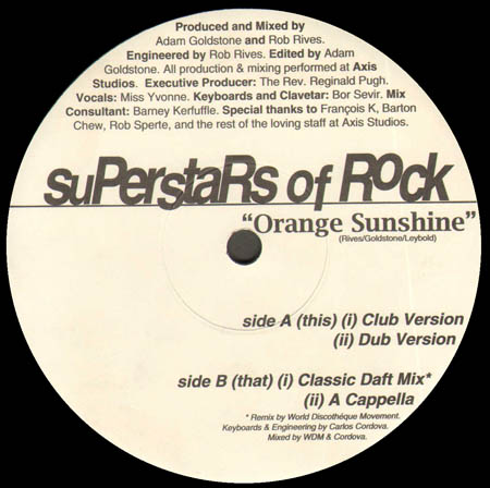 SUPERSTARS OF ROCK - Orange Sunshine