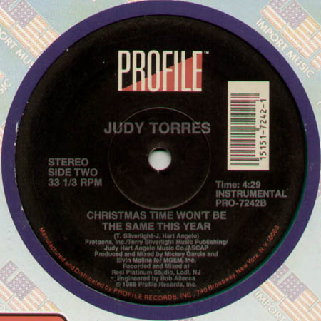 JUDY TORRES - Christmas Time Won't Be The Same This Year 