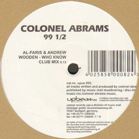 COLONEL ABRAMS - 99 and Half (Al Faris, C. Horbostel Rmxs)