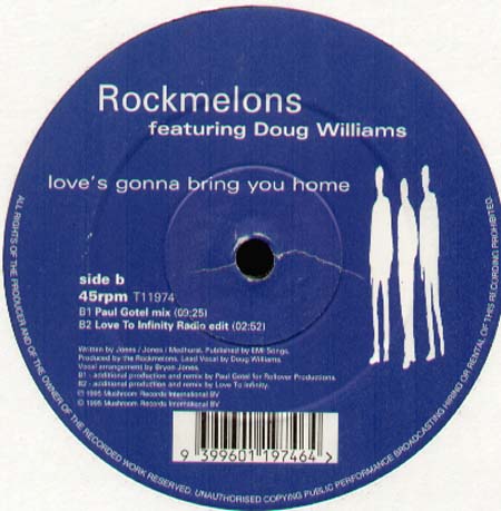 ROCKMELONS FEAT.DOUG WILLIAMS - Love's Gonna Bring You Home (Love To Infinity, Paul Gotel Rmxs)  