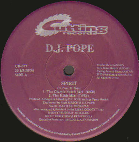 DJ POPE - Spirit (Danny Buddah Morales, Ricky Morrison, Fran Sidoli Rmxs)