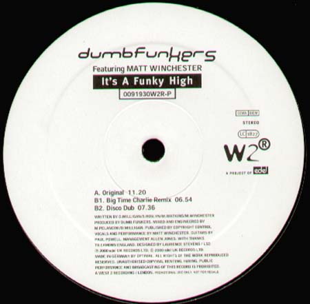 DUMB FUNKERS - It's A Funky High - Feat. Matt Winchester (Original, Big Time Charlie Rmx)