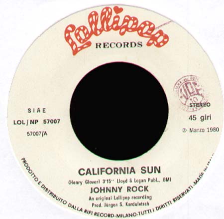 JOHNNY ROCK - California Sun