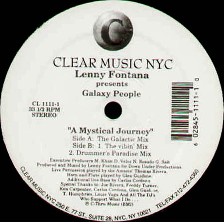 LENNY FONTANA - A Mystical Journey, Pres. Galaxy People