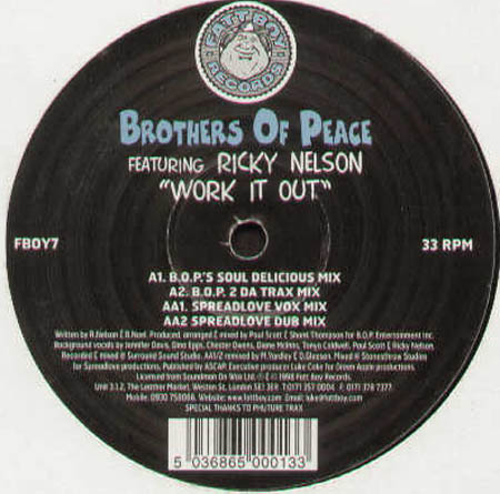 BROTHERS OF PEACE - Work It Out, Feat. Ricky Nelson