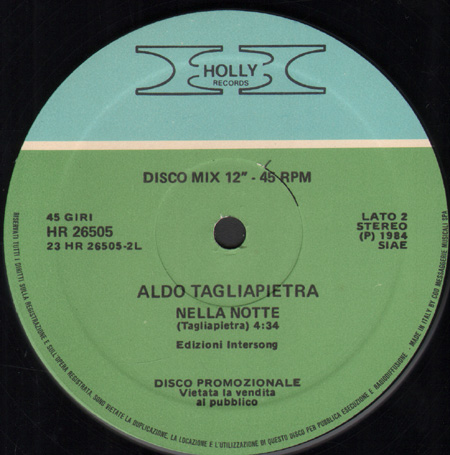 ALDO TAGLIAPIETRA - Dance Story / Nella Notte