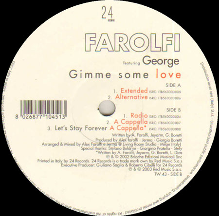 FAROLFI - Gimme Some Love, Feat. George