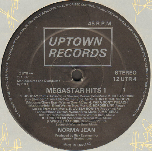 NORMA JEAN - Megastar Hits 1