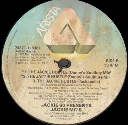 JACKIE 60 - The Jackie Hustle (She's Heavy On Your Head) - Pres. Jackie MC's (Danny Tenaglia Rmx)