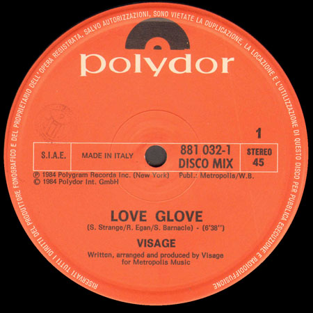 VISAGE - Love Glove 