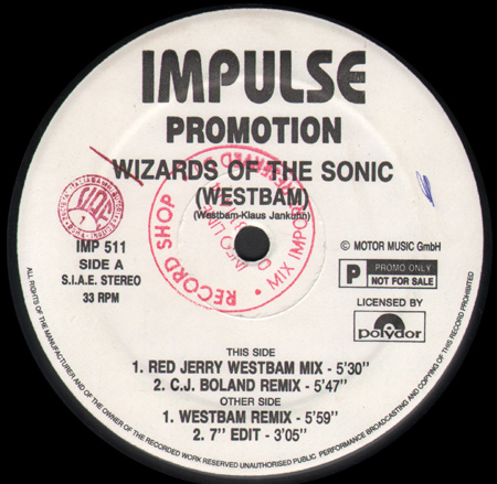 WESTBAM - Wizards Of The Sonic