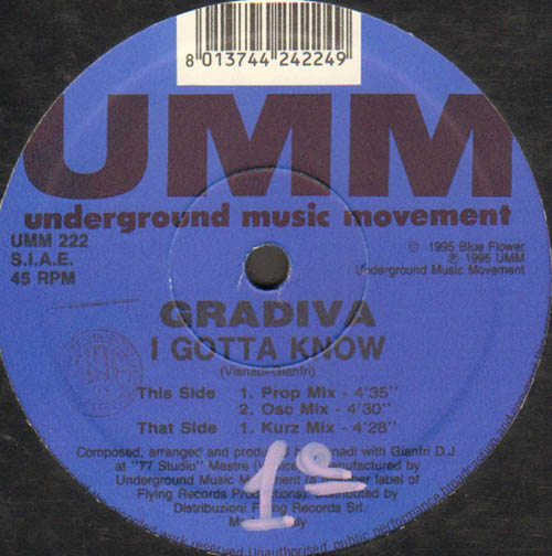 GRADIVA  - I Gotta Know