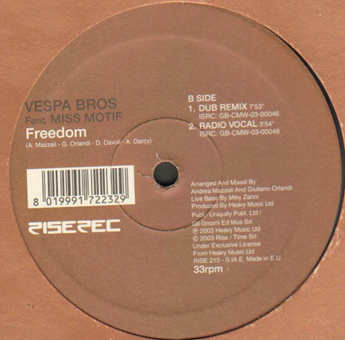 VESPA BROS - Freedom - Feat. Miss Motif