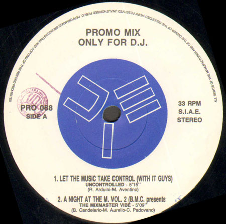 VARIOUS (WITH IT GUYS / B.M.C. / PA.PE.RI.NO. / F.I.N.E.) - Promo Mix 68 (Let The Music Take Control / A Night At The M Vol.2 / PA.PE.RI.NO. / No Satisfaction)